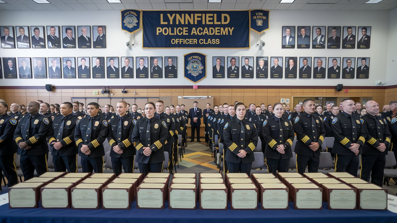 Certificate Ceremony Officers Class Lynnfield Police Academy