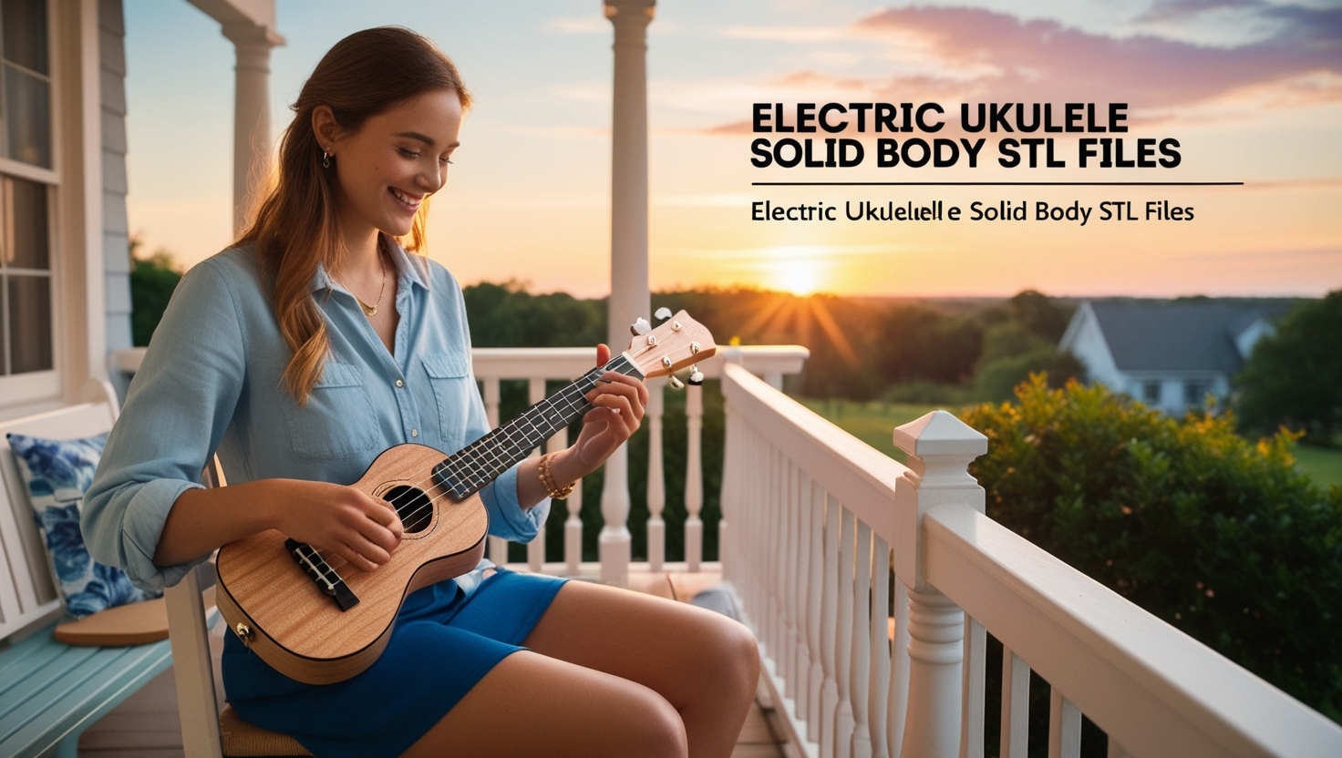 Electric Ukulele Solid Body STL Files