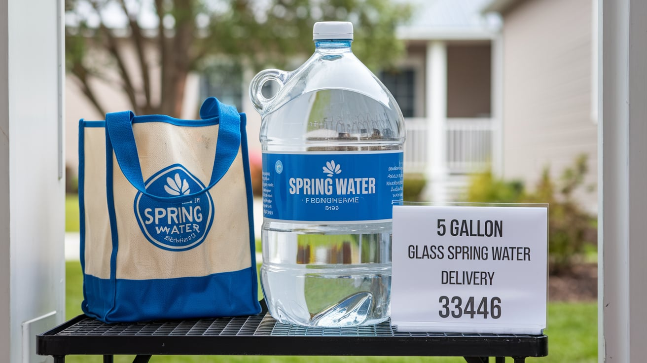 5 Gallon Glass Spring Water Delivery 33446