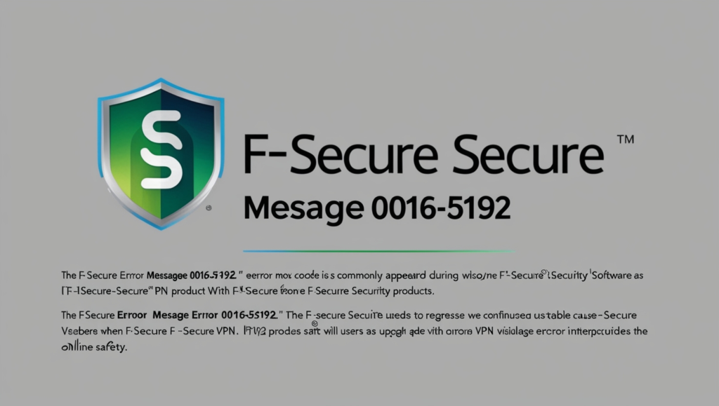 Secure Error Mesage 0016-5192