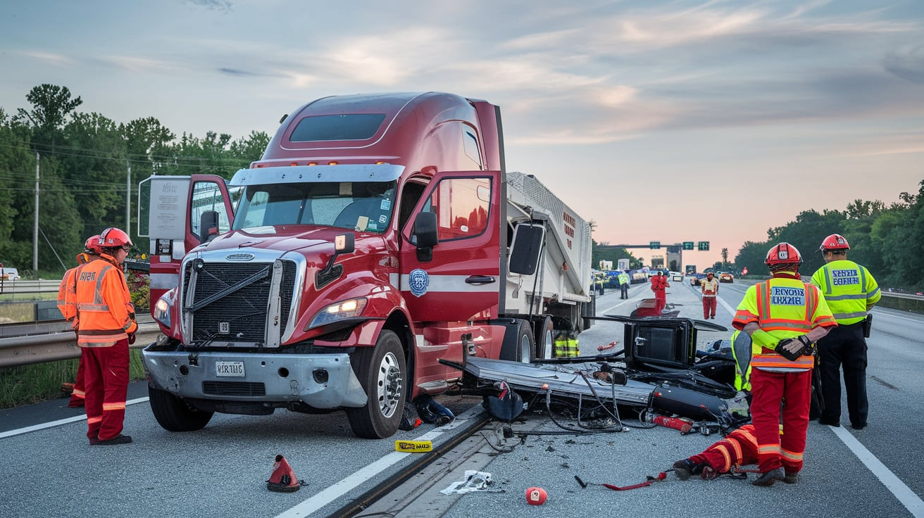 08/26/2024 Semi Accident I-85 Anderson County SC