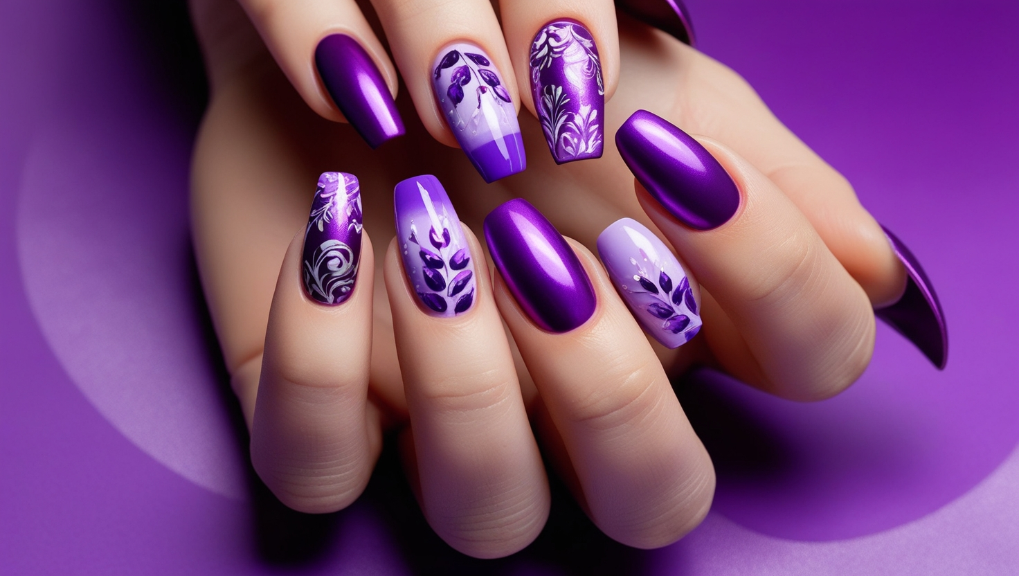 Purple Nail Designs