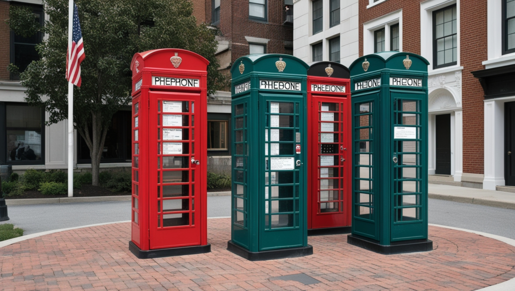 1939s Outdoor Phone Booth in the US