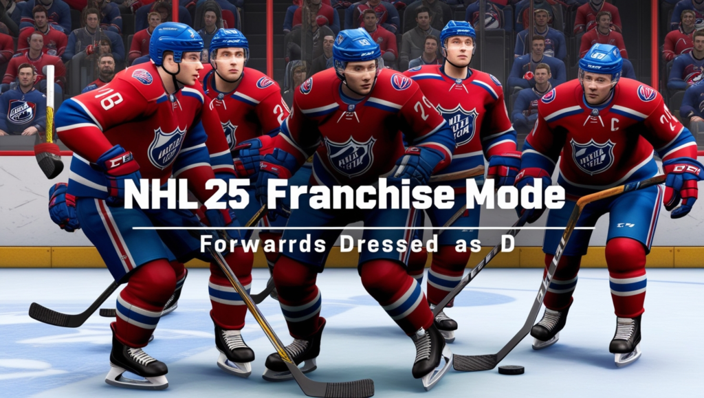 NHL 25 Franchise Mode Forwards Dressed as D