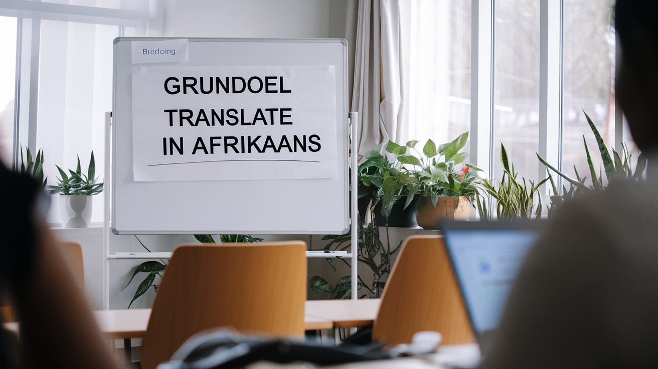 Grundoel Translate in Afrikaans